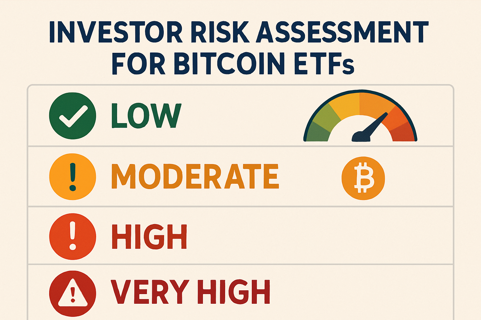 investor risk assessment for bitcoin ETFs