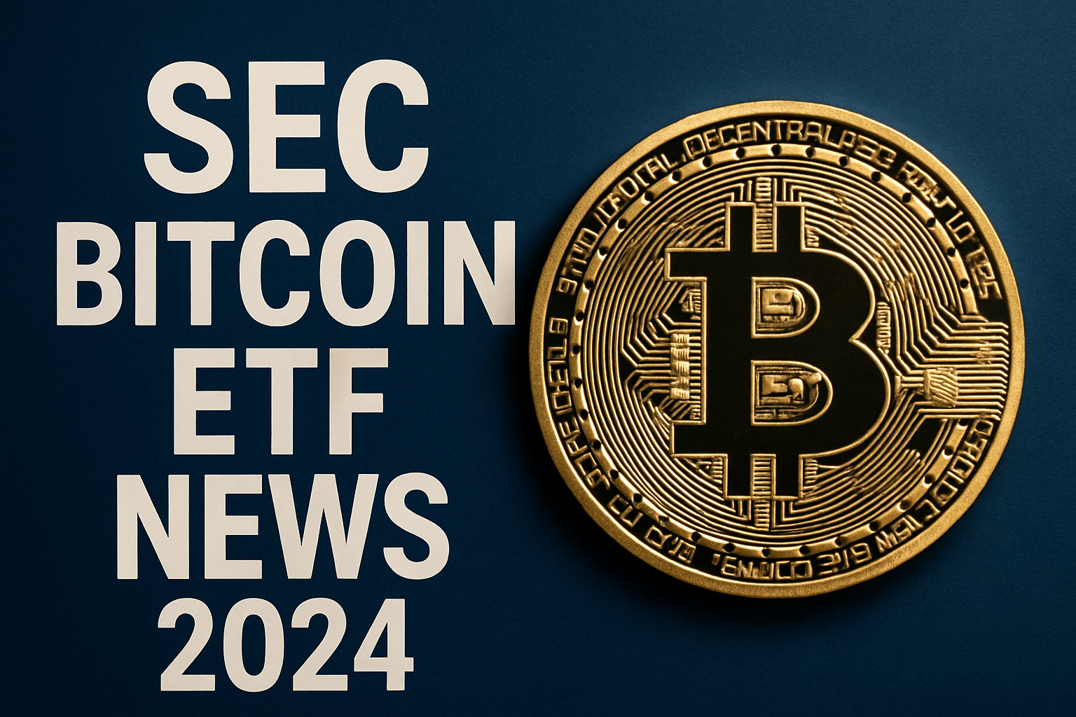 SEC bitcoin ETF news 2024