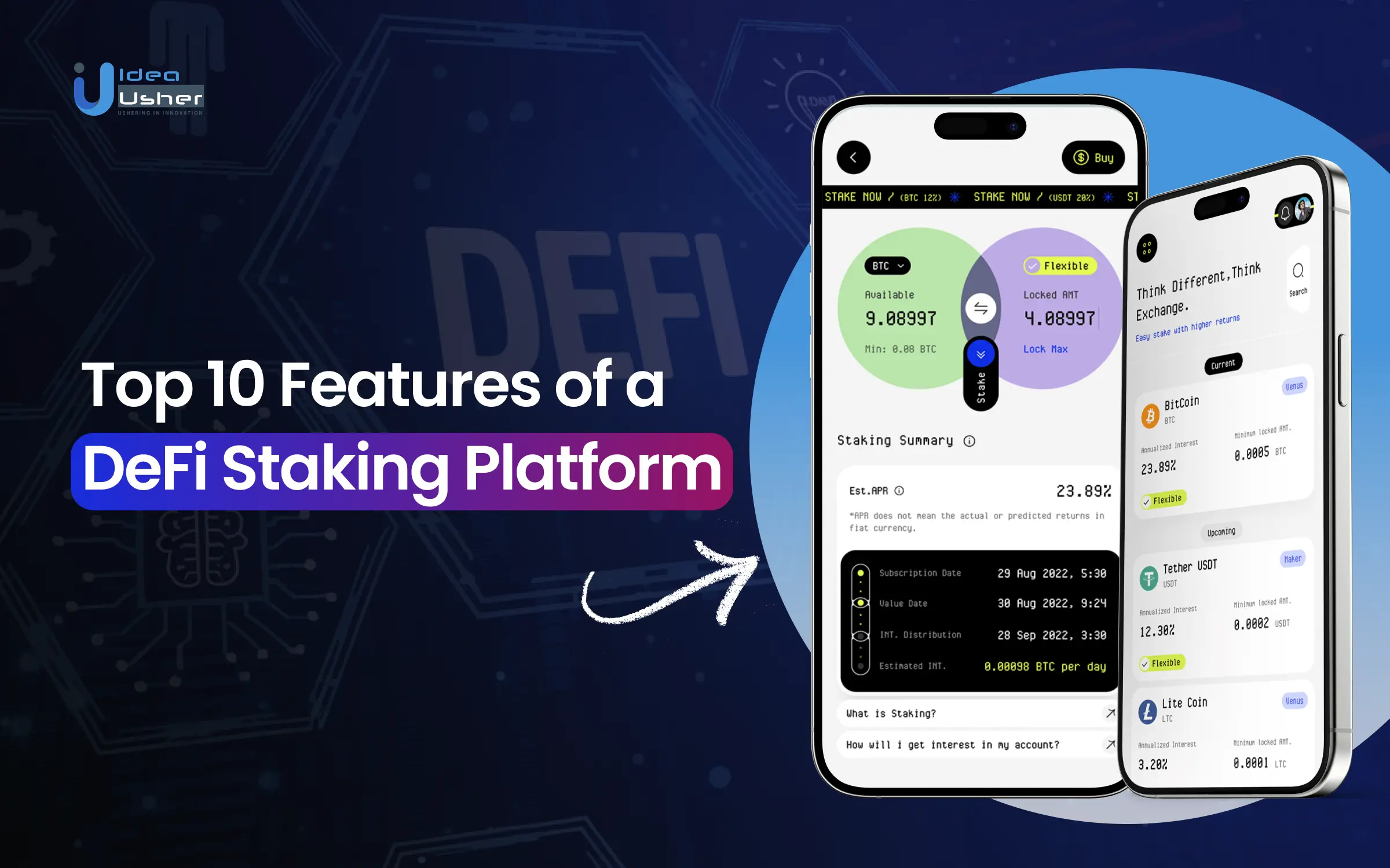 staking governance tokens on DeFi platform