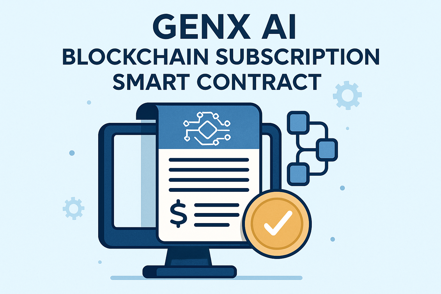 GenX AI blockchain subscription smart contract