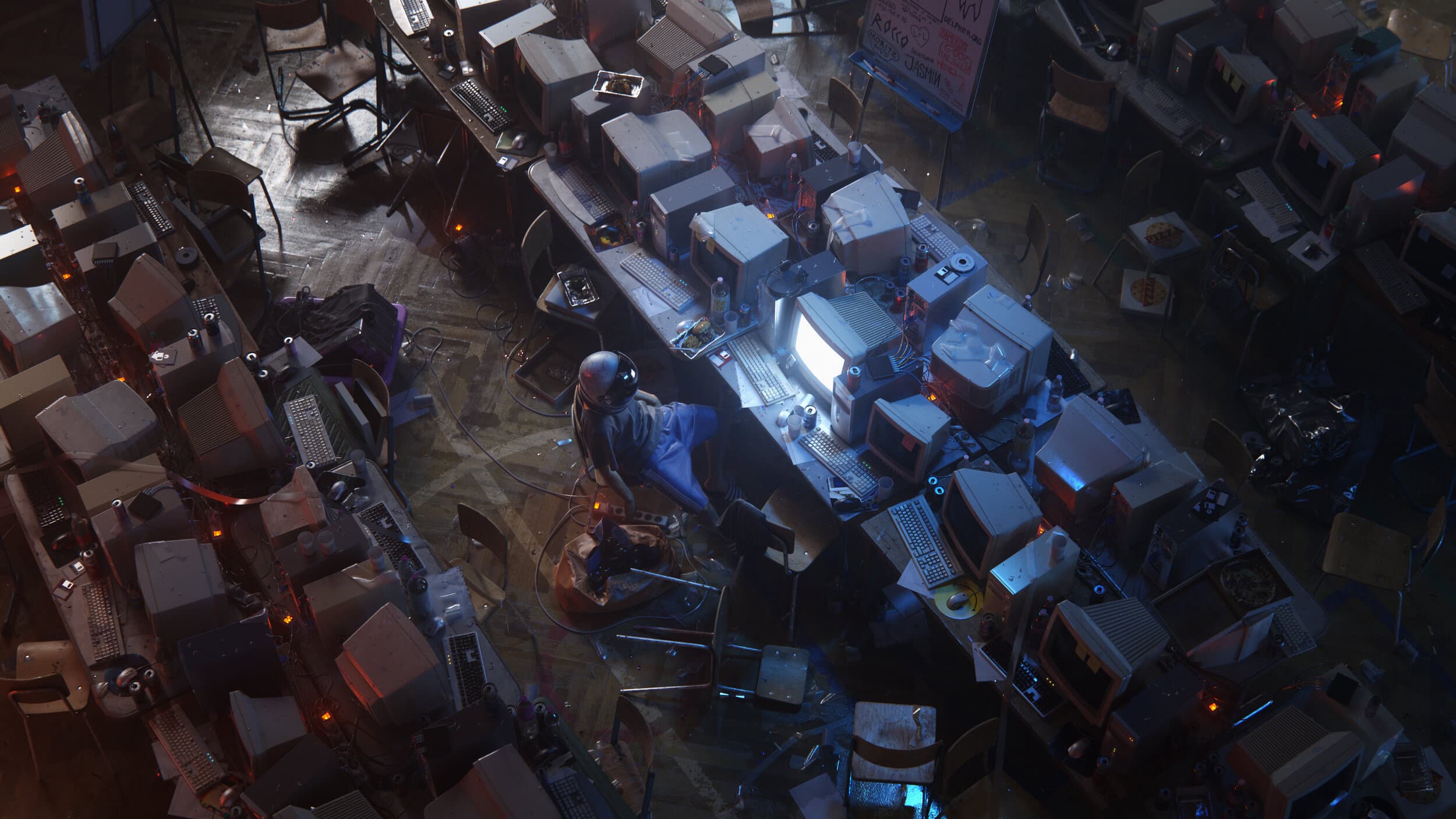 Render Network logo and GPU rendering dashboard