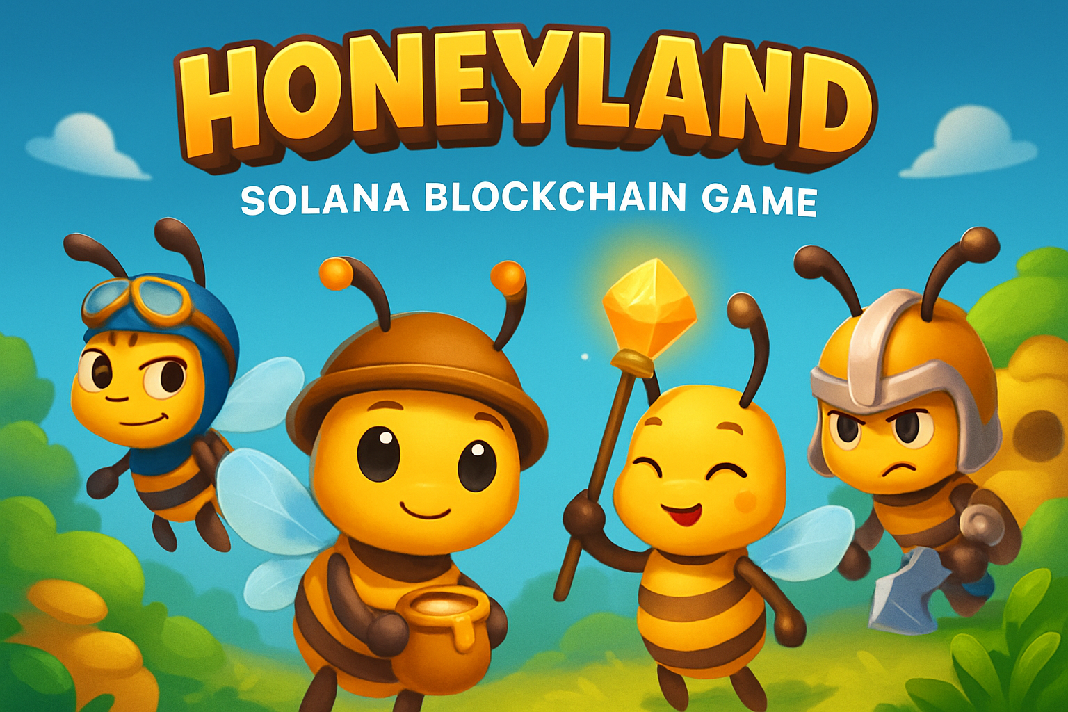 Honeyland Solana blockchain game bees