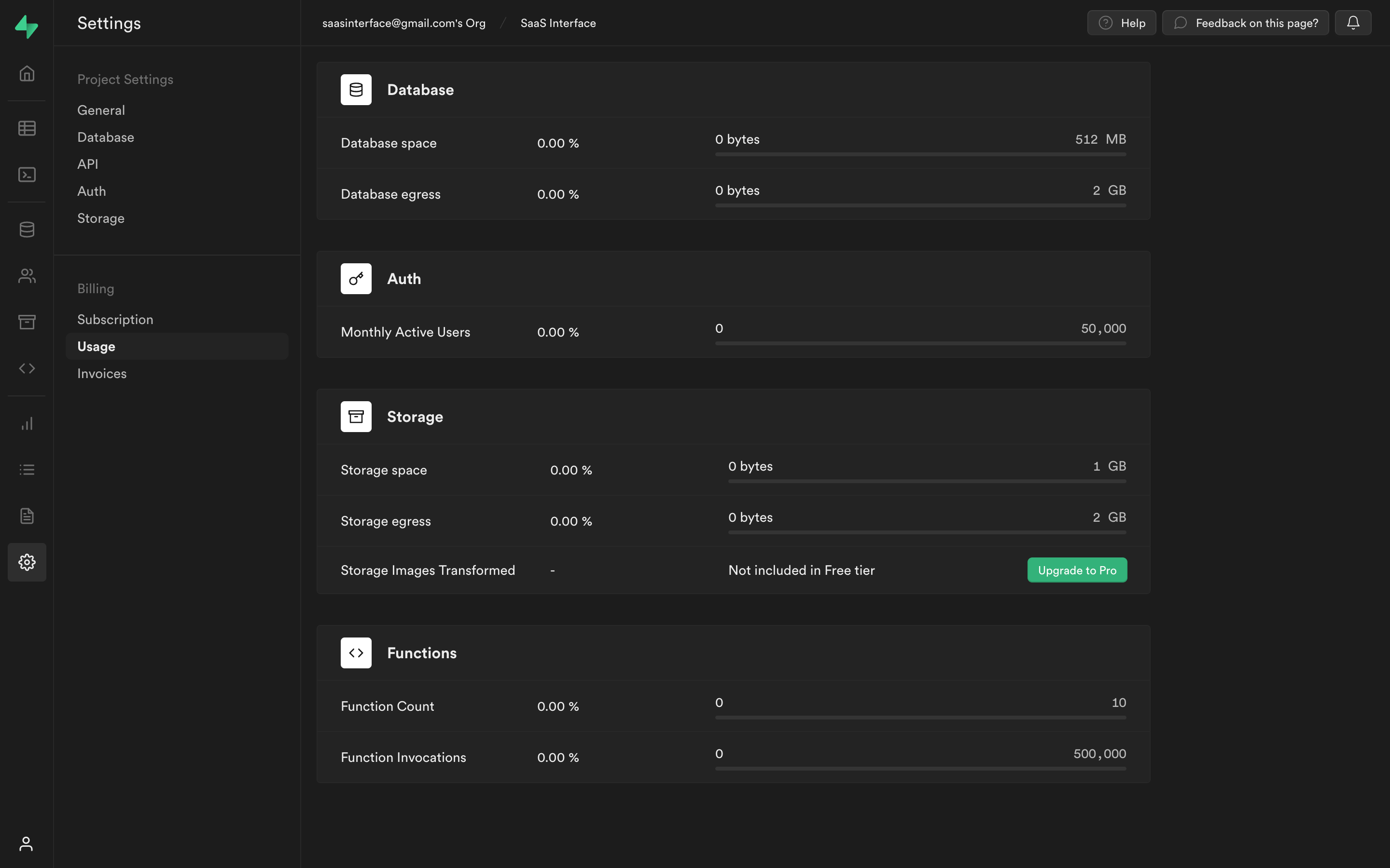 SaaS customer billing dashboard with proration details
