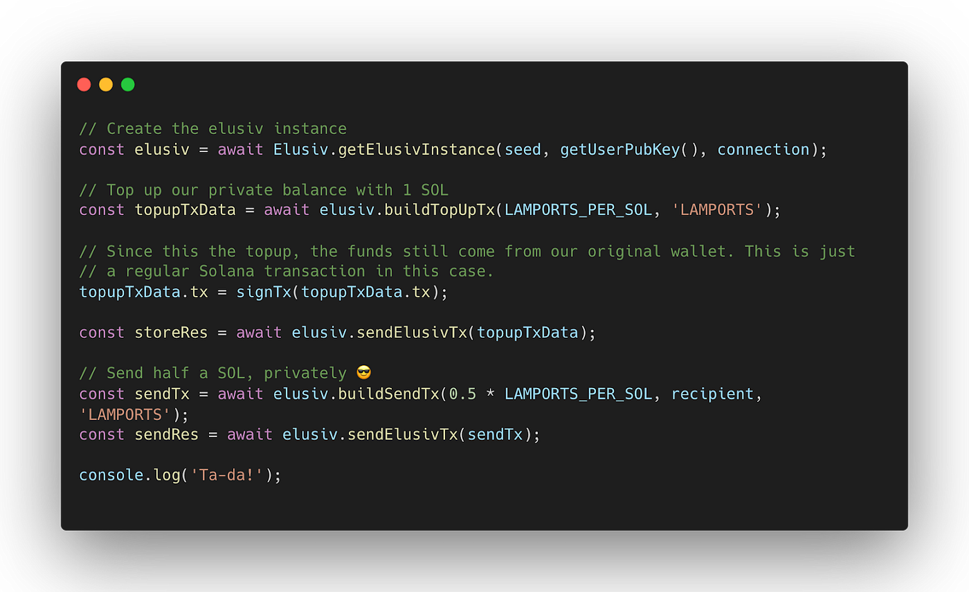 Elusiv Wallet Solana zk privacy