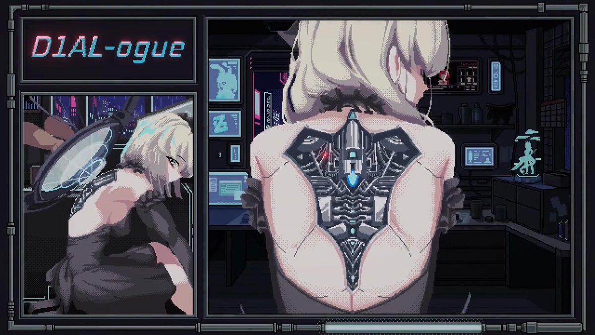 D1AL-ogue pixel art cyberpunk city