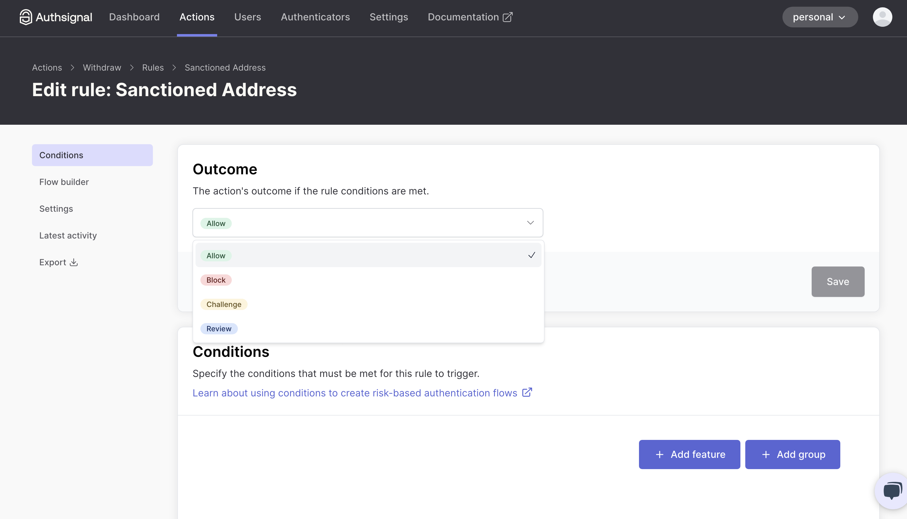 Chainalysis compliance dashboard