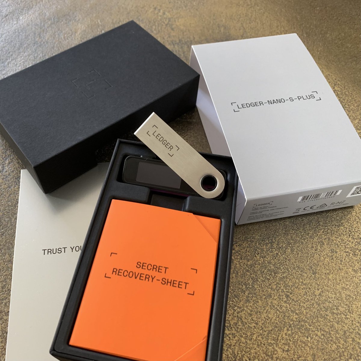 Ledger Nano S Plus hardware wallet device