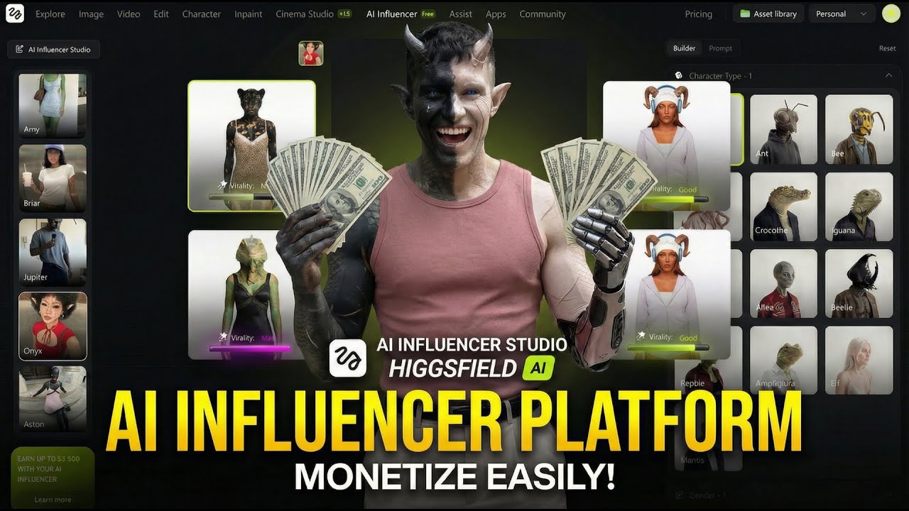 AI influencer scalable monetization