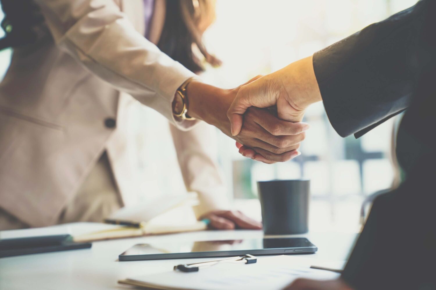 blockchain brand partnership handshake