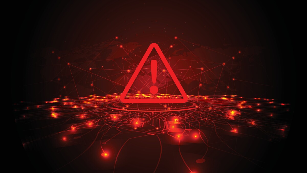 red caution icon smart contract hack