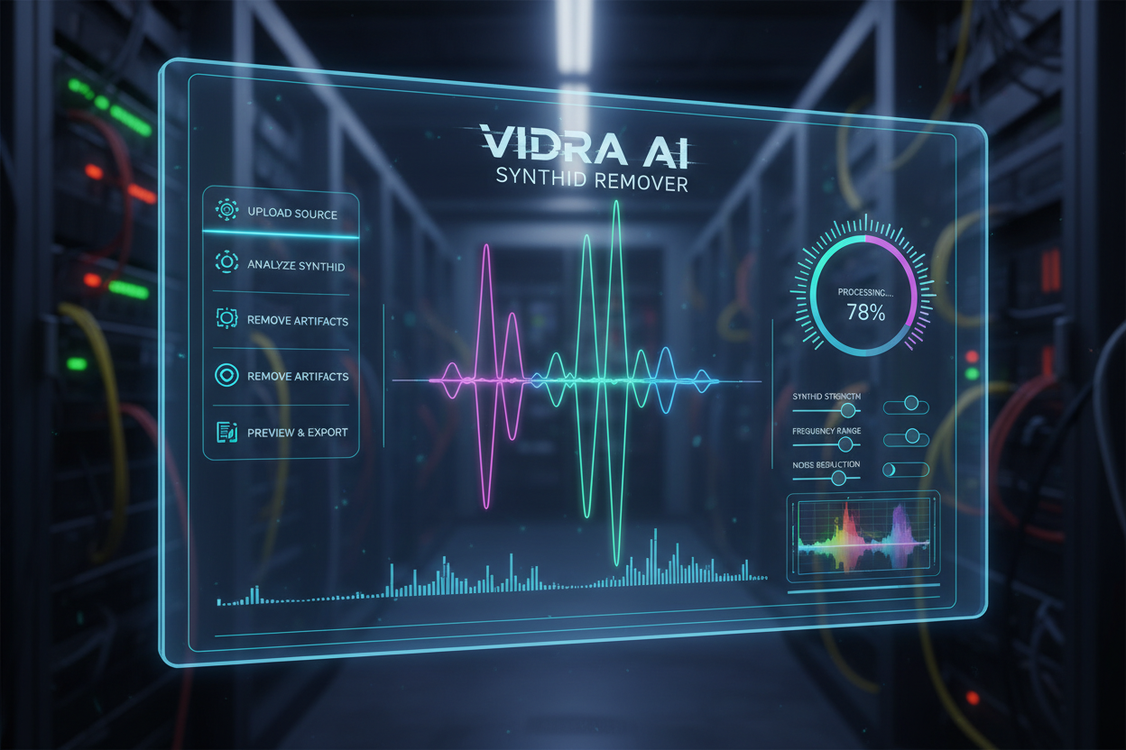 Vidra AI SynthID Remover interface