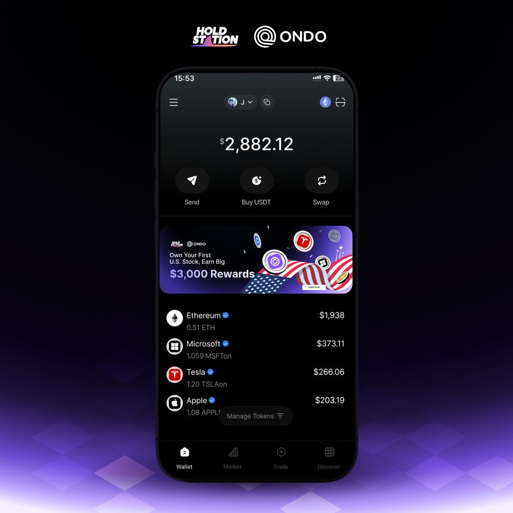 Ondo Global Markets tokenized US stocks interface