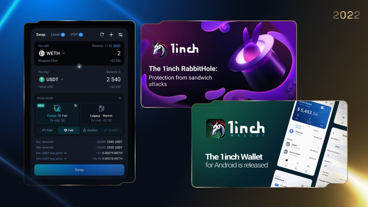 1inch Fusion DeFi auction interface