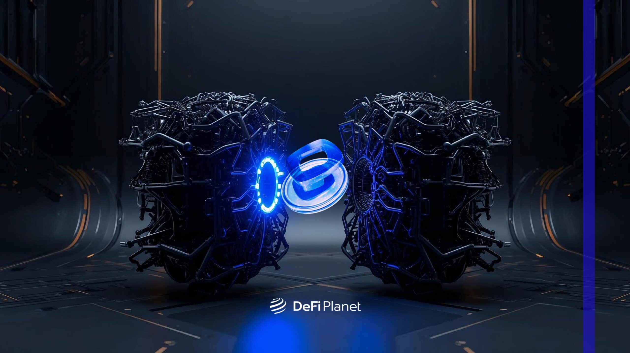 3D world map visualization of Monad validator network achieving global data synchronization in 400ms with glowing nodes and low-latency connections