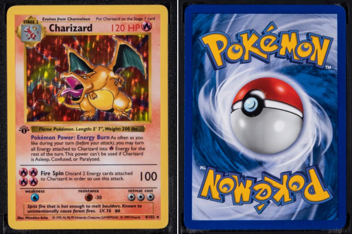 Pokémon card auction vs digital trading volume chart