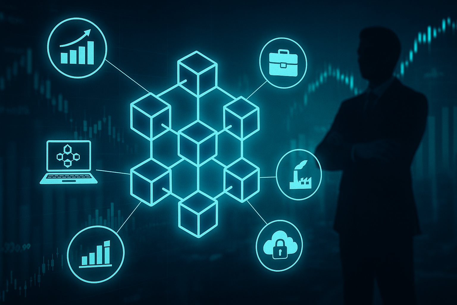 blockchain use cases icons