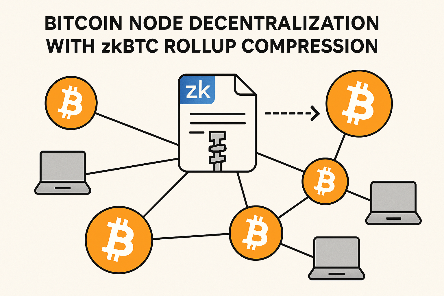 Bitcoin node decentralization with zkBTC rollup compression