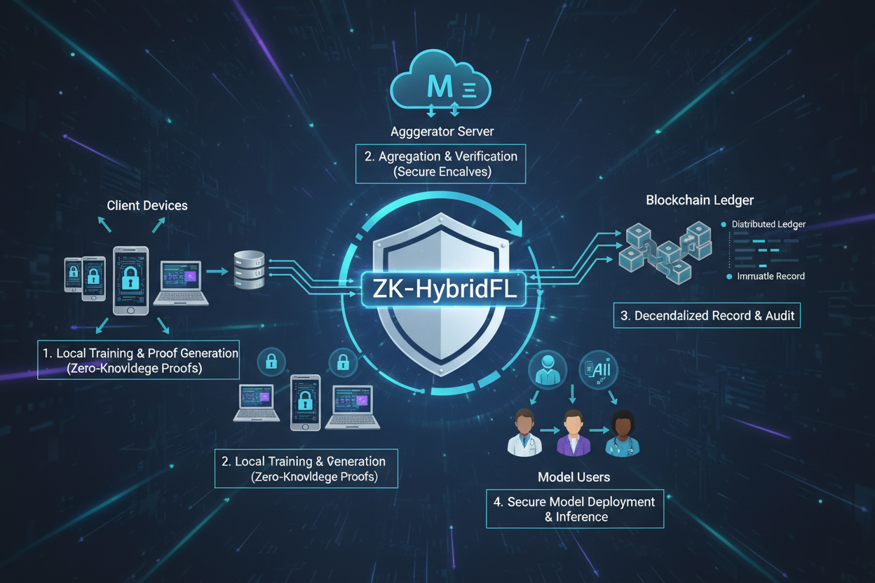 ZK-HybridFL federated learning diagram