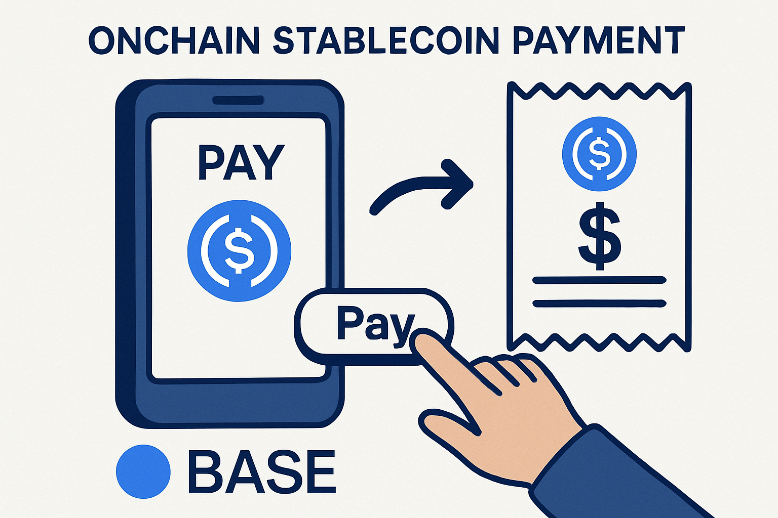 Onchain stablecoin payment using USDC on Base network