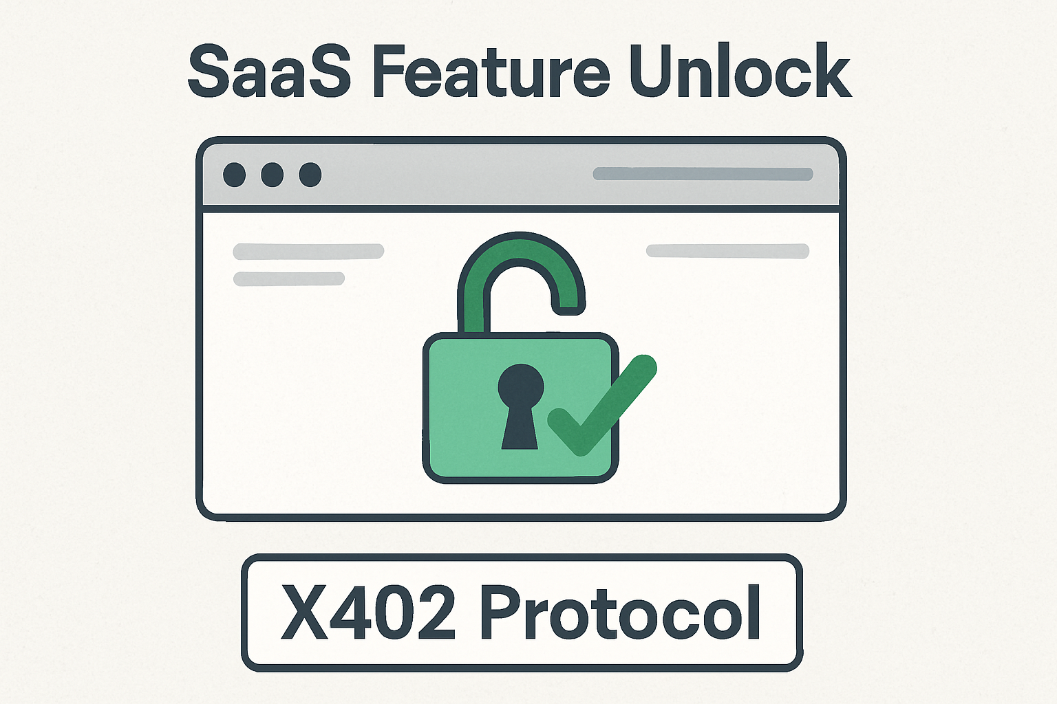 SaaS feature unlock x402 protocol