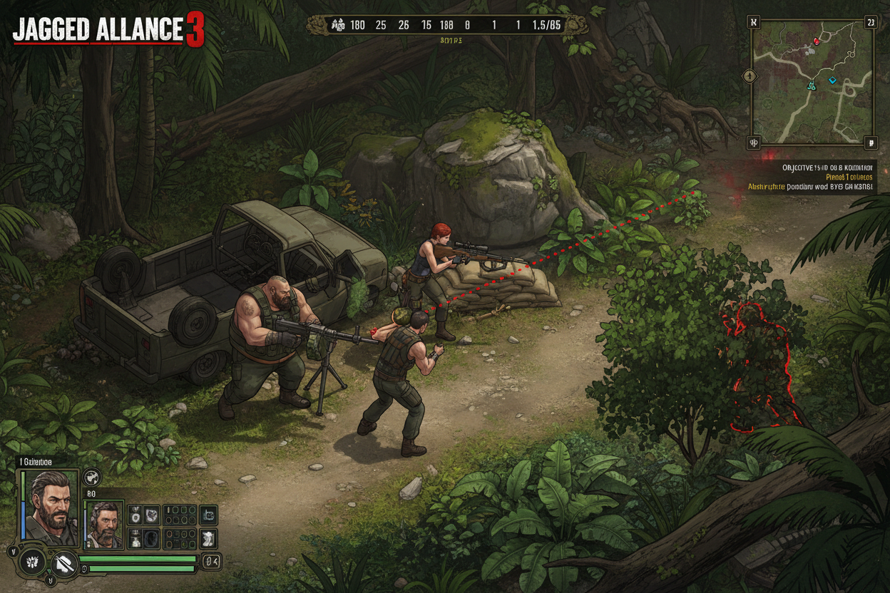 Jagged Alliance 3 gameplay