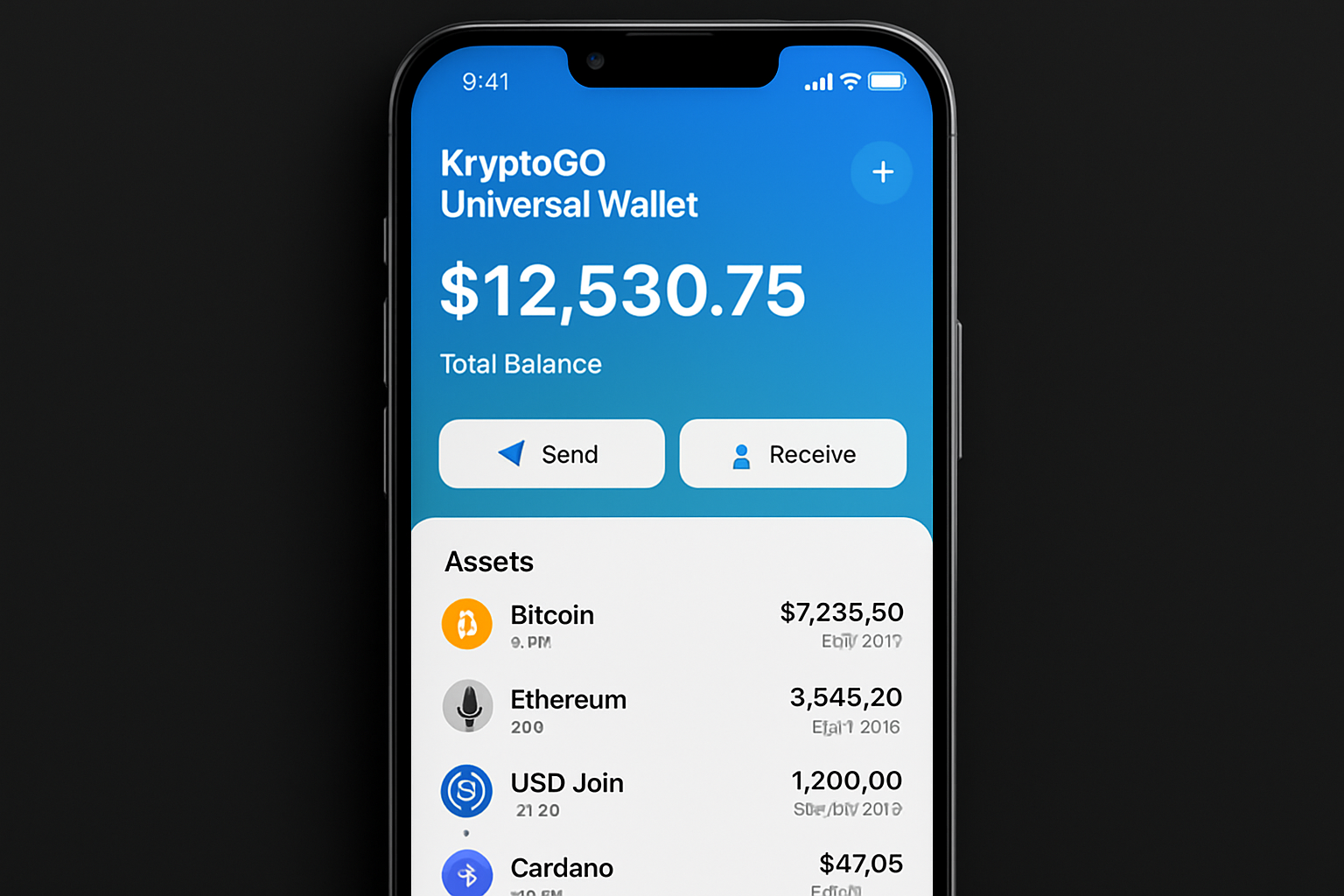 KryptoGO Universal Wallet app 2025