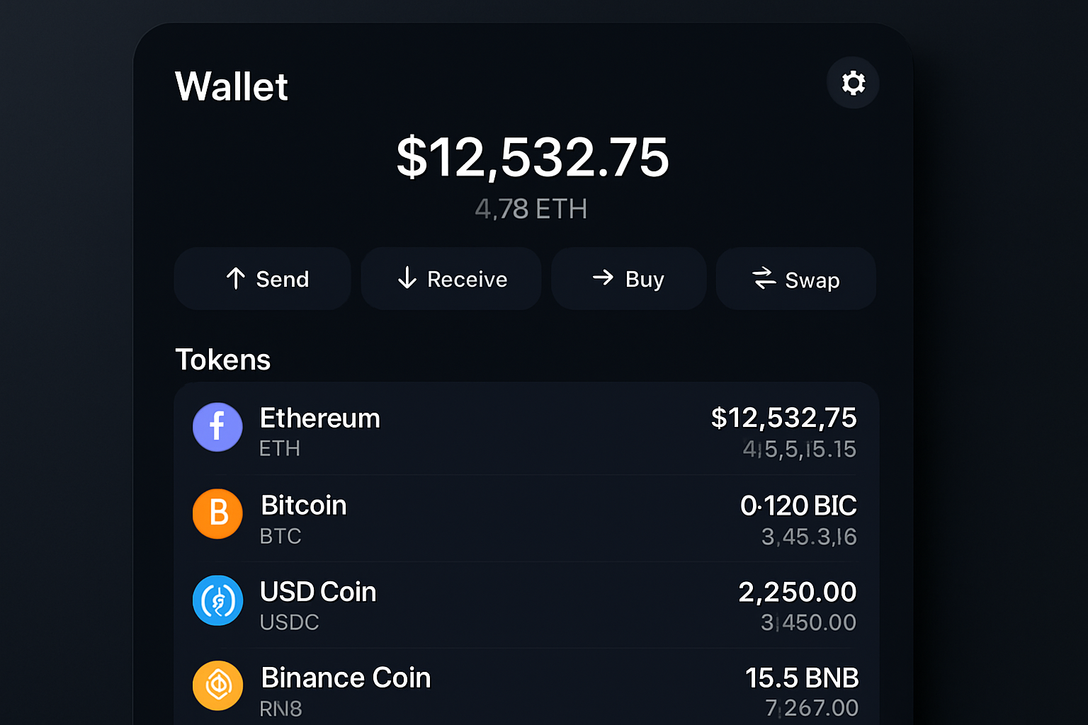 multi-chain crypto wallet interface 2024