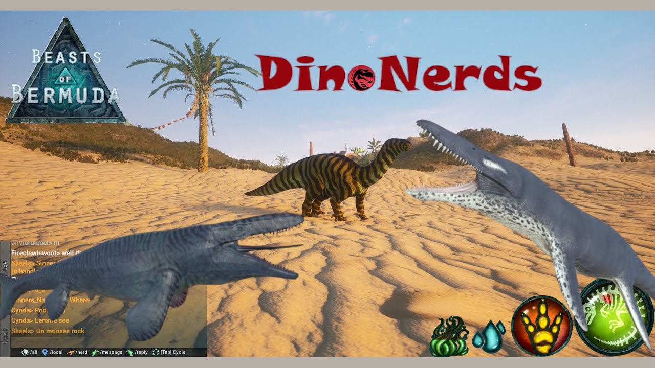 Beasts of Bermuda in-game dinosaur herds