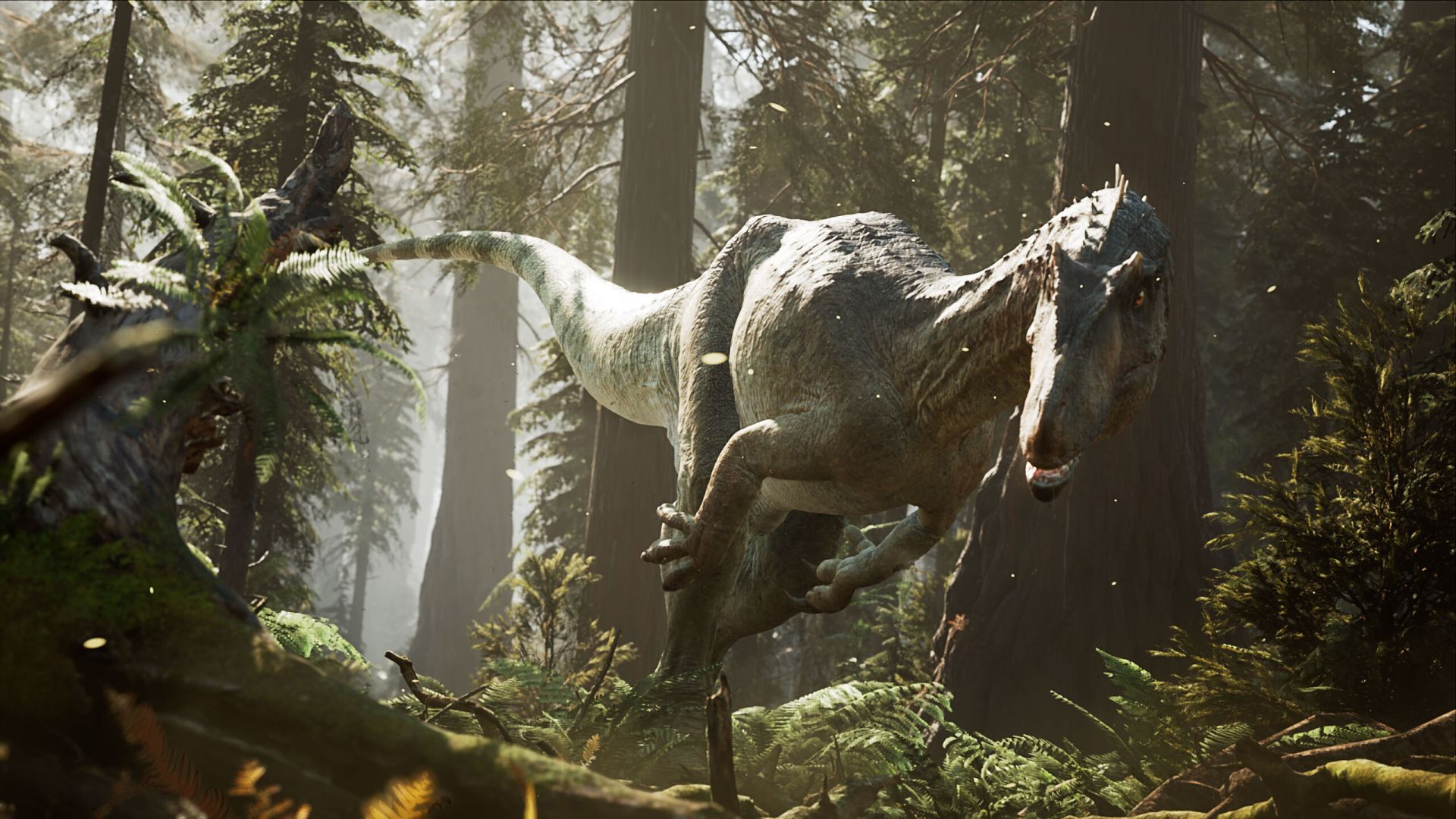 The Lost Wild game environment and dinosaurs