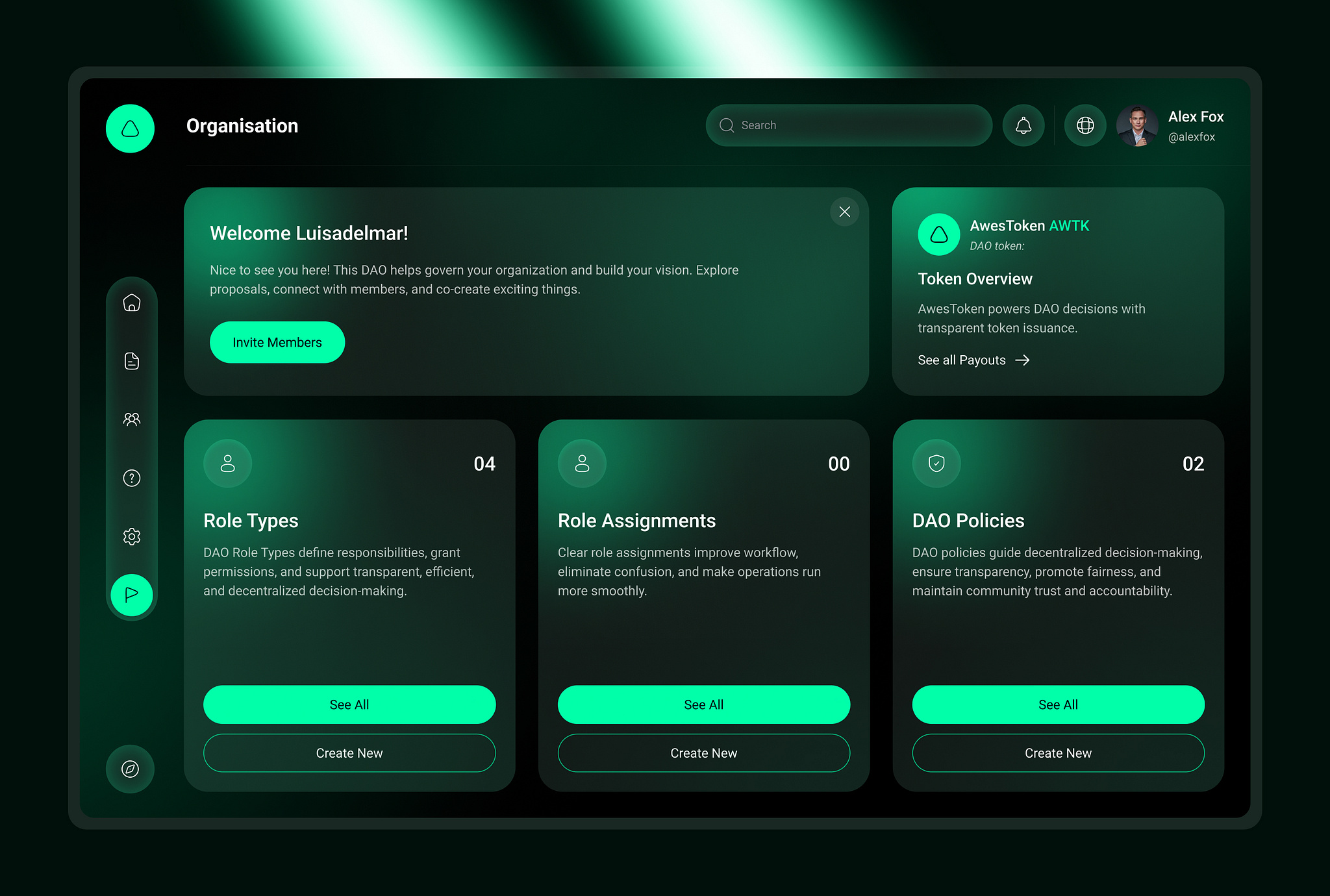 DAO tiered NFT badge system