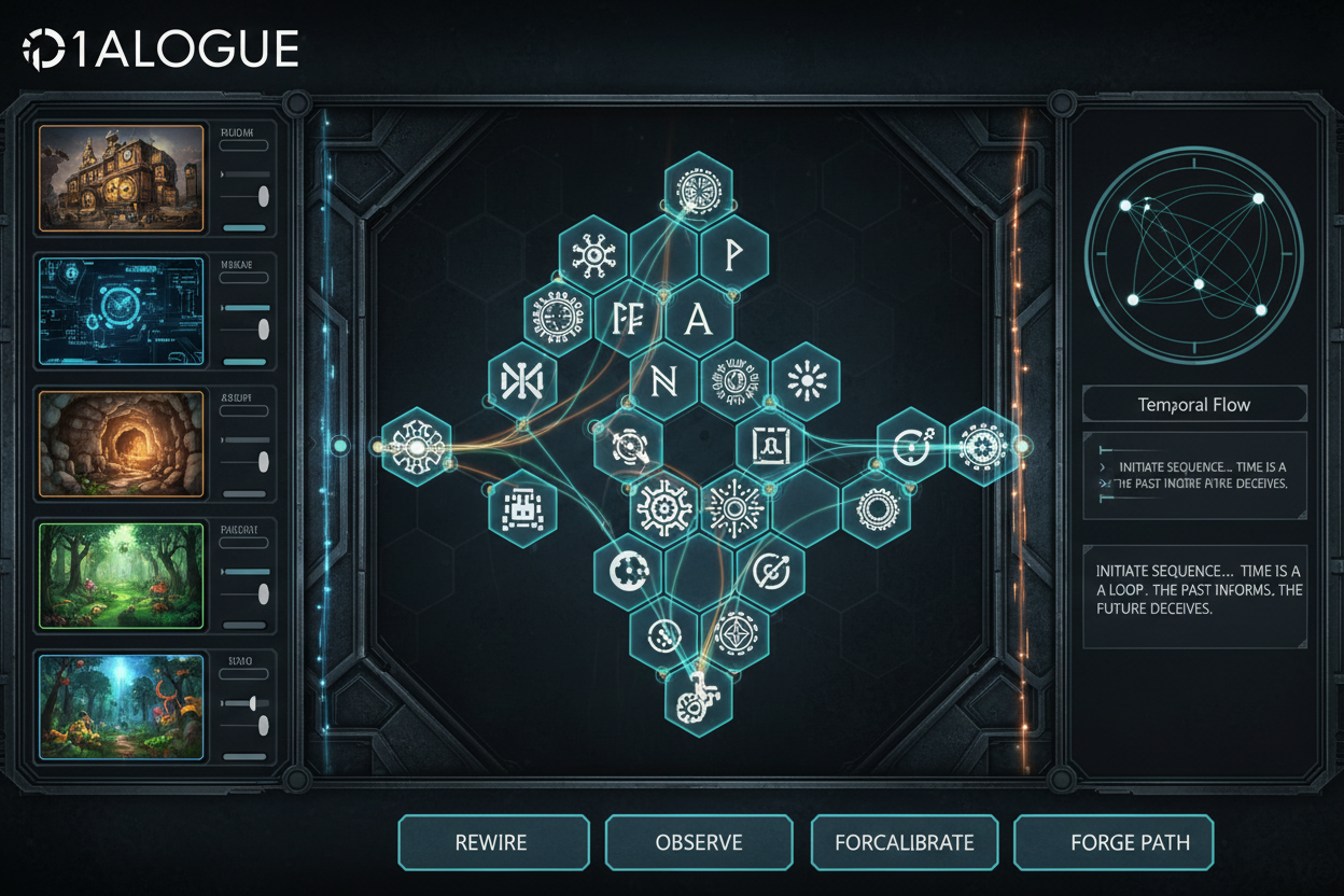 D1ALogue nonlinear puzzle screenshot