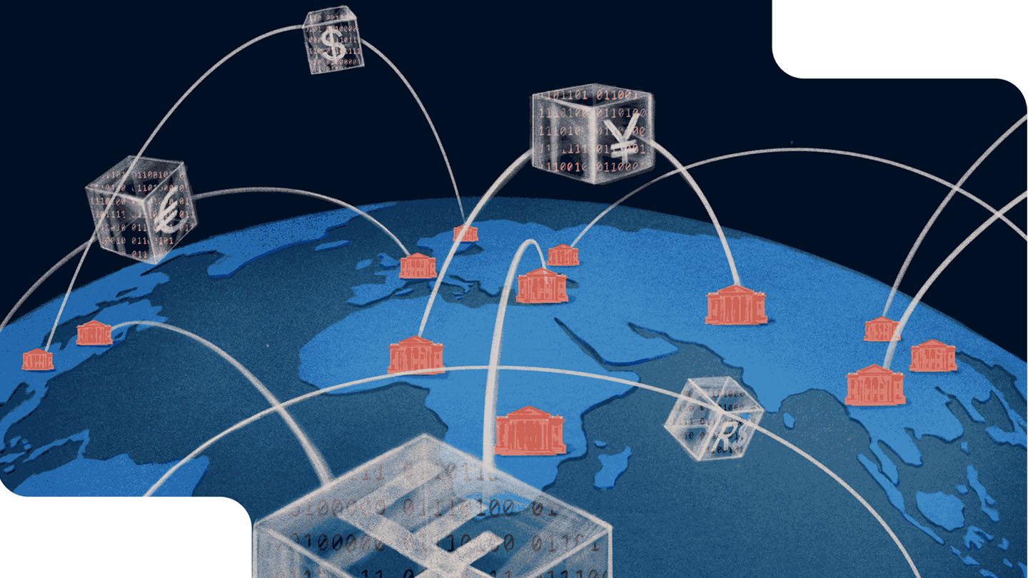 instant global crypto payout illustration