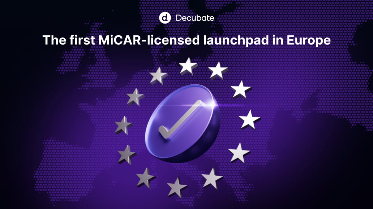 Crypto project fundraising Decubate MiCAR