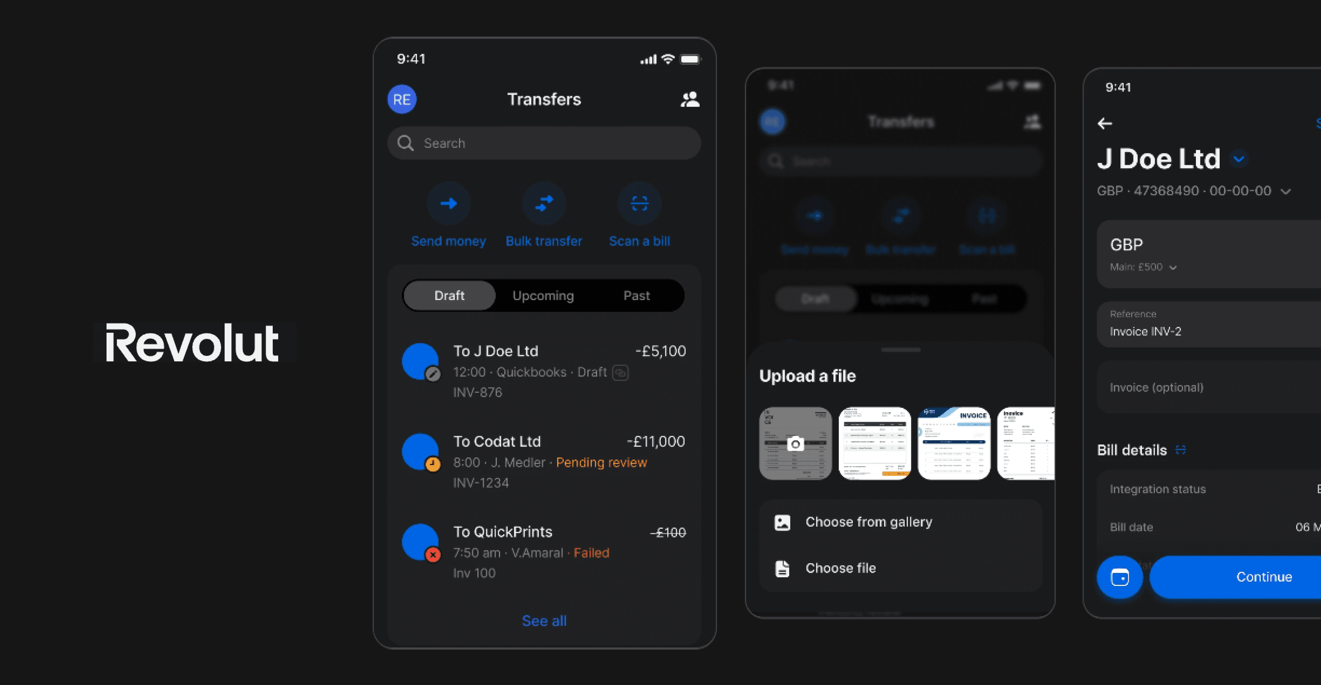 Revolut bank app interface 2024