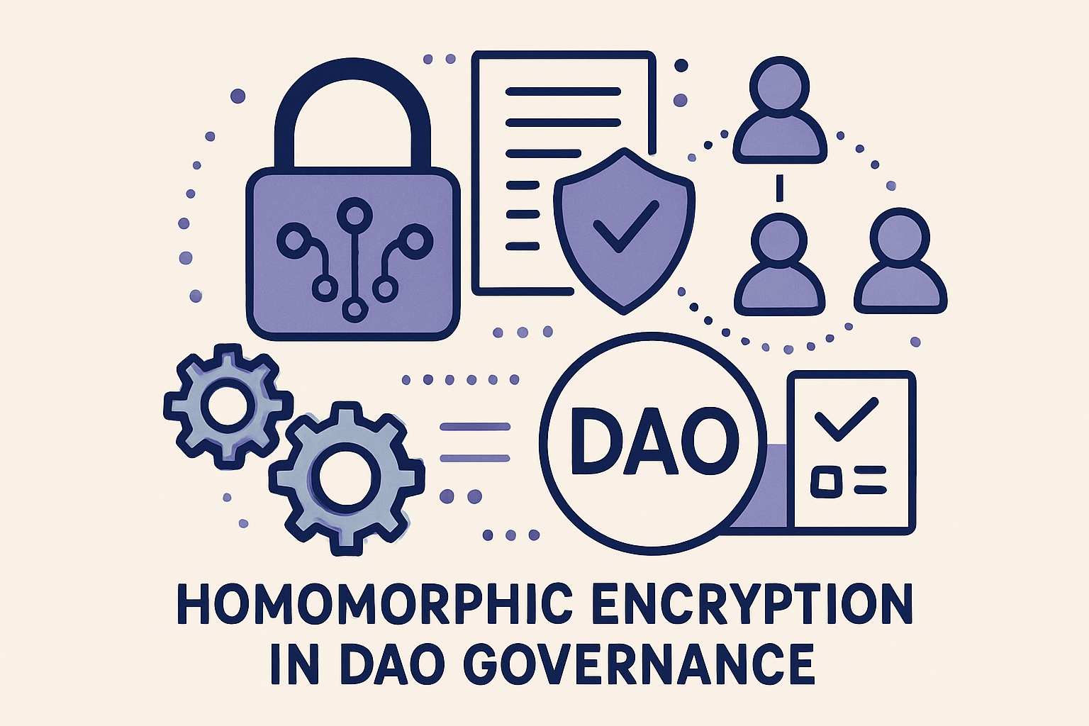 Homomorphic encryption in DAO governance