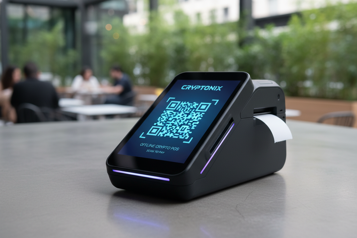 Cryptonix offline crypto POS QR