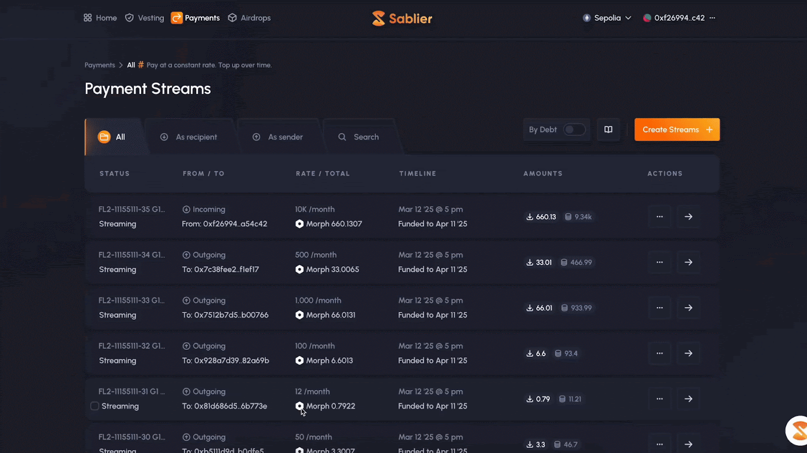 crypto payroll employee dashboard