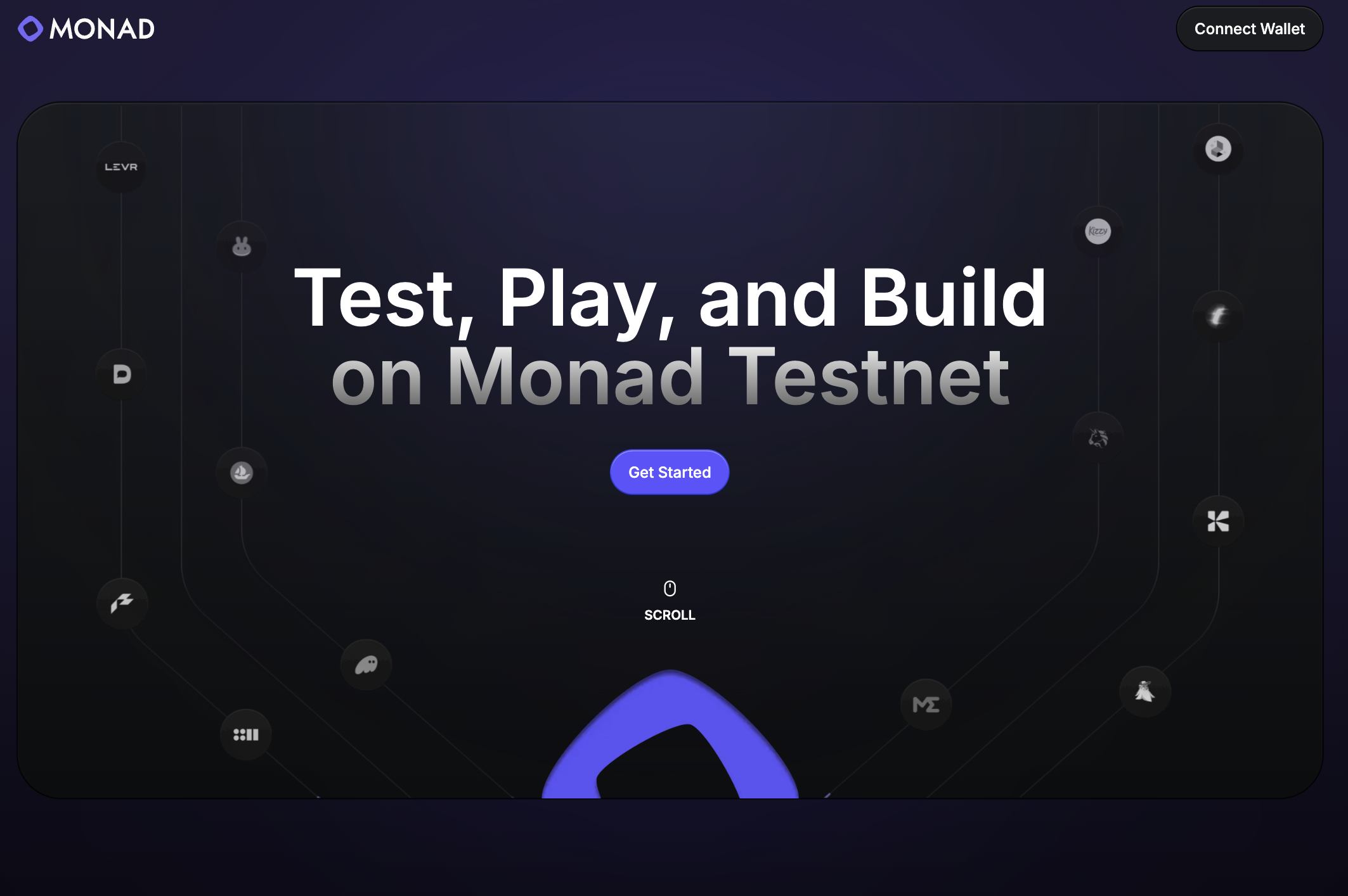 Monad testnet TPS monitoring dashboard