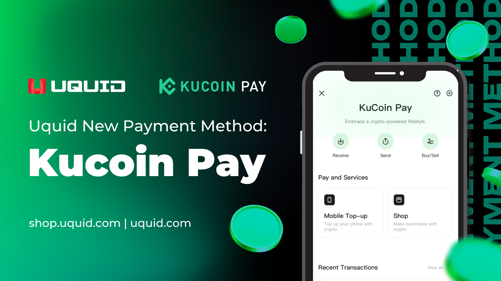 Uquid virtual crypto card