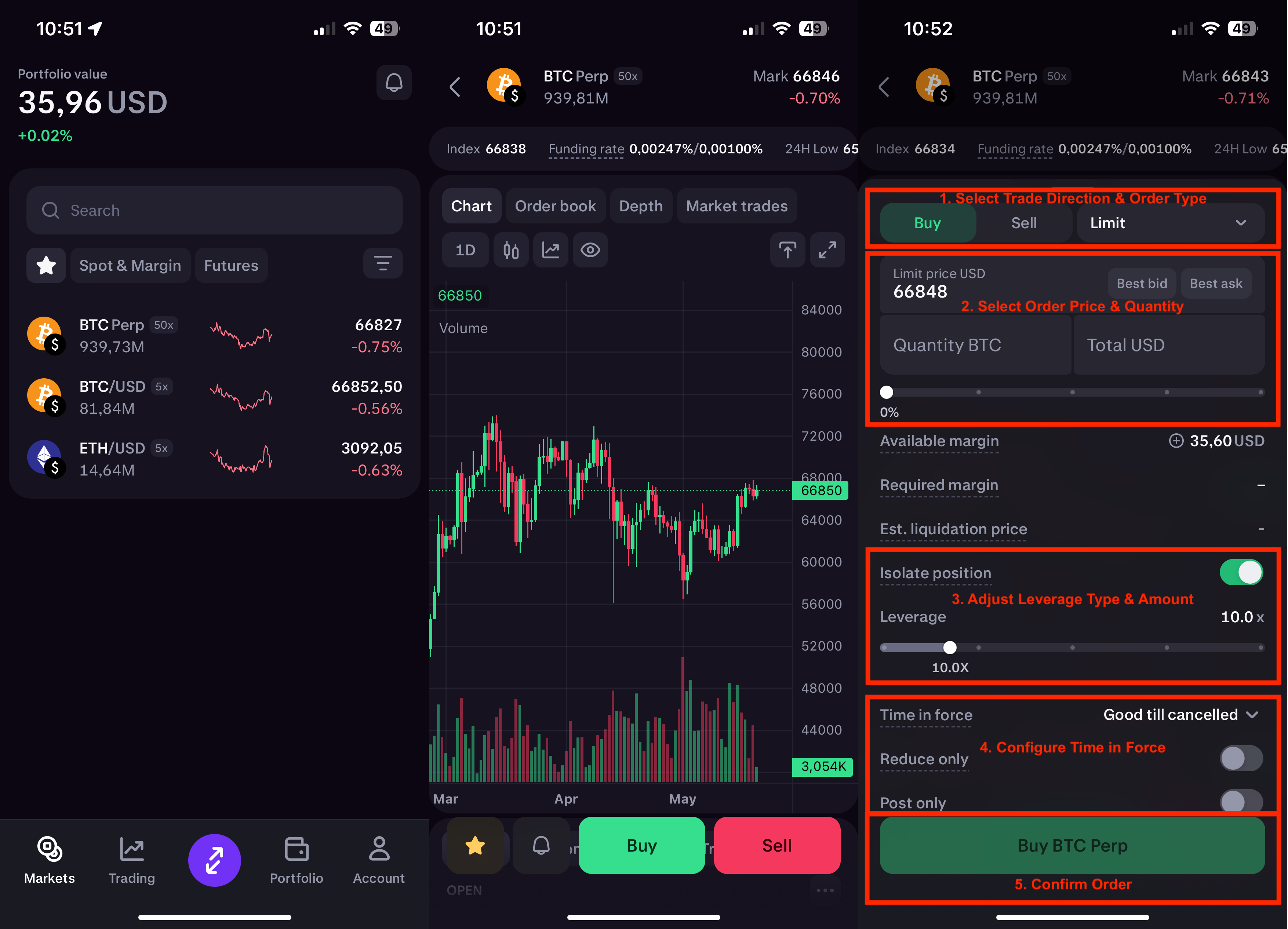 Kraken xStocks Solana trading interface