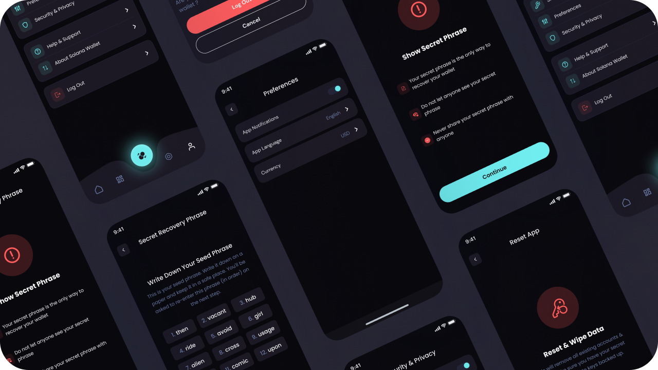 Solana Mobile profile creation interface