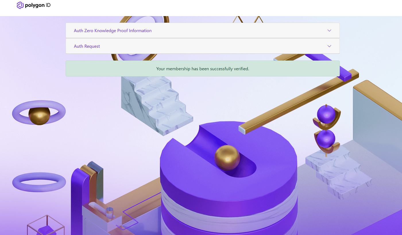 Polygon ID wallet app screenshot