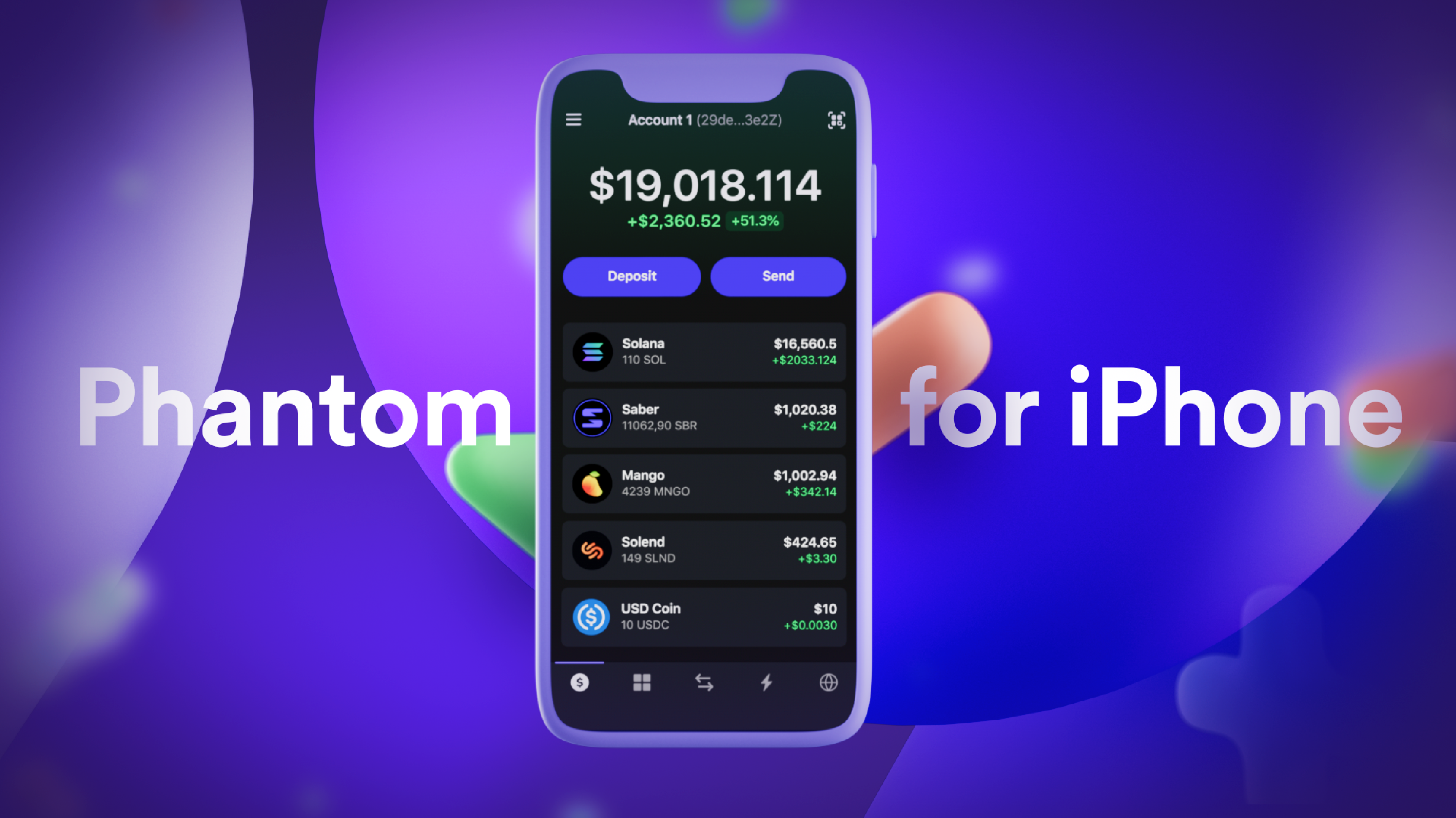 Phantom Solana wallet mobile app