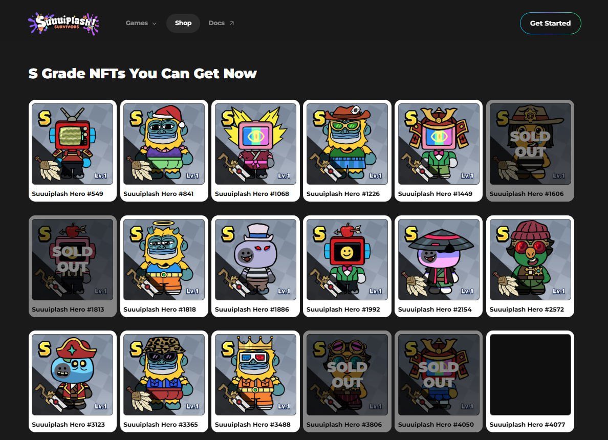 Suuuiplash seasonal Hero NFT