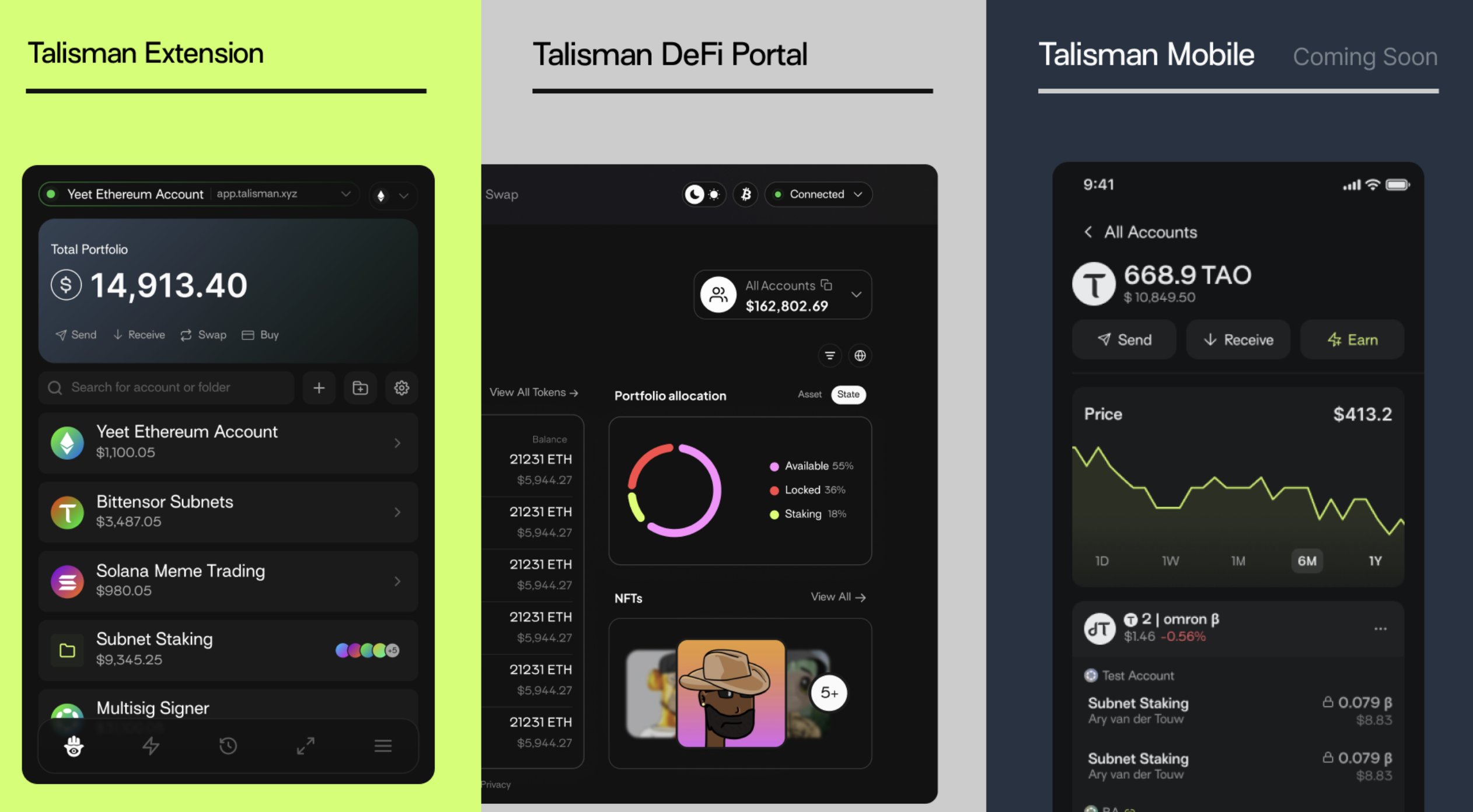 Talisman wallet AI agent
