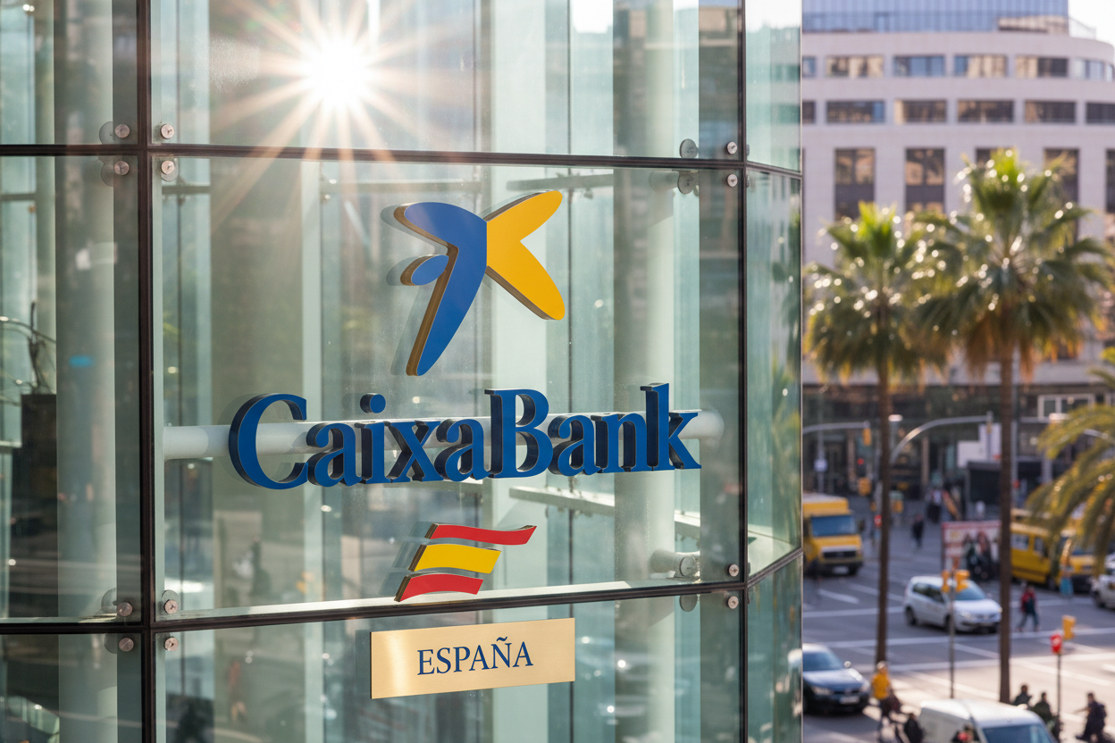 CaixaBank logo Spain