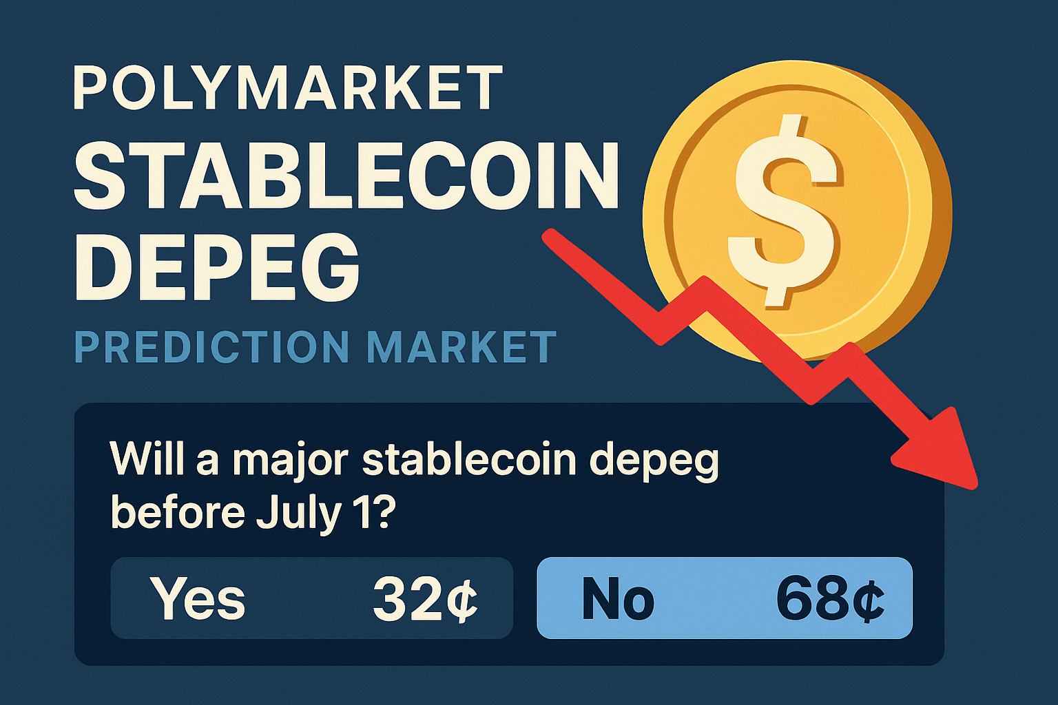 Polymarket stablecoin depeg prediction market