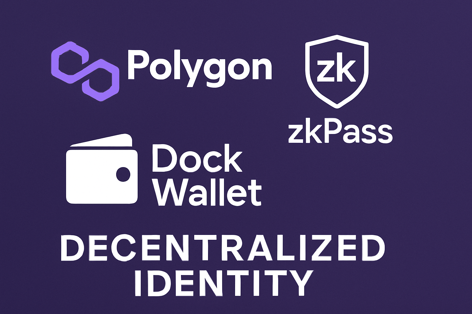 Polygon ID zkPass Dock Wallet decentralized identity