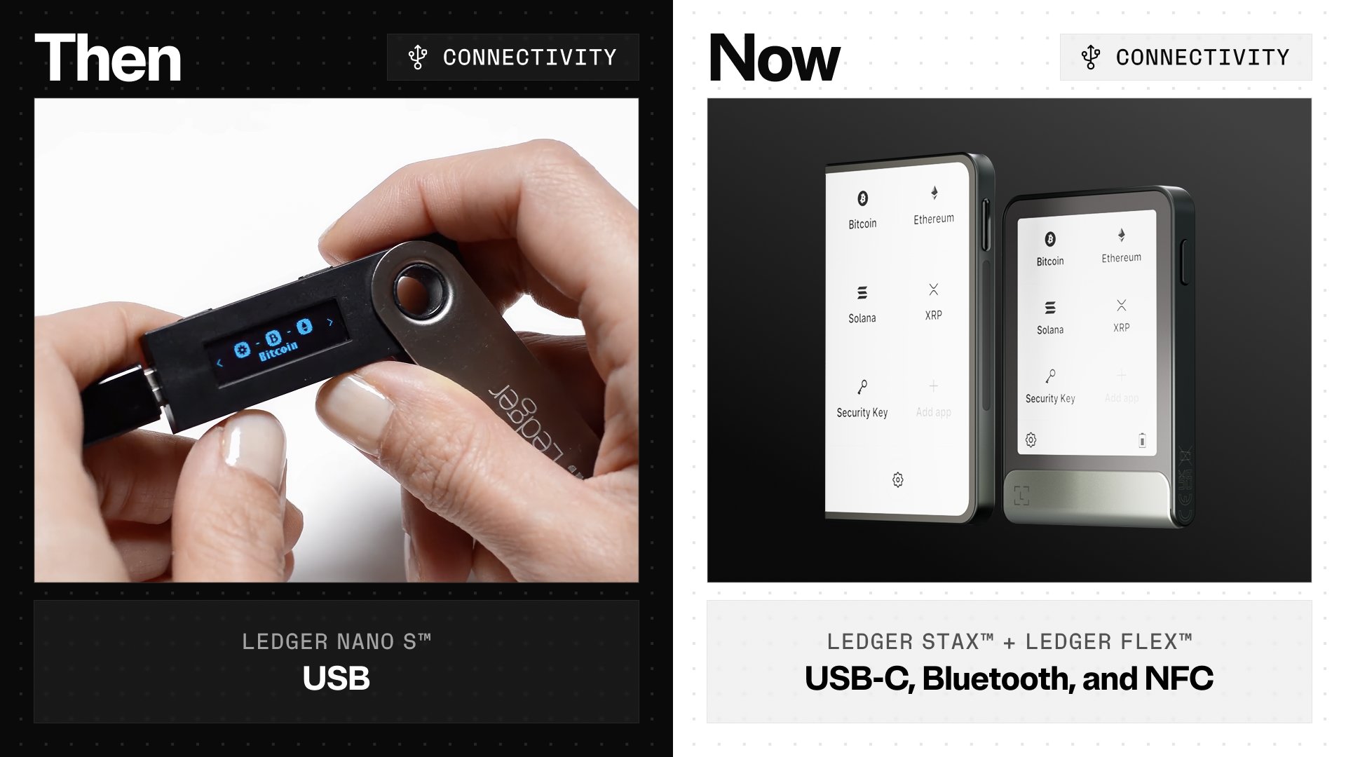 Ledger Stax Bluetooth NFC connectivity