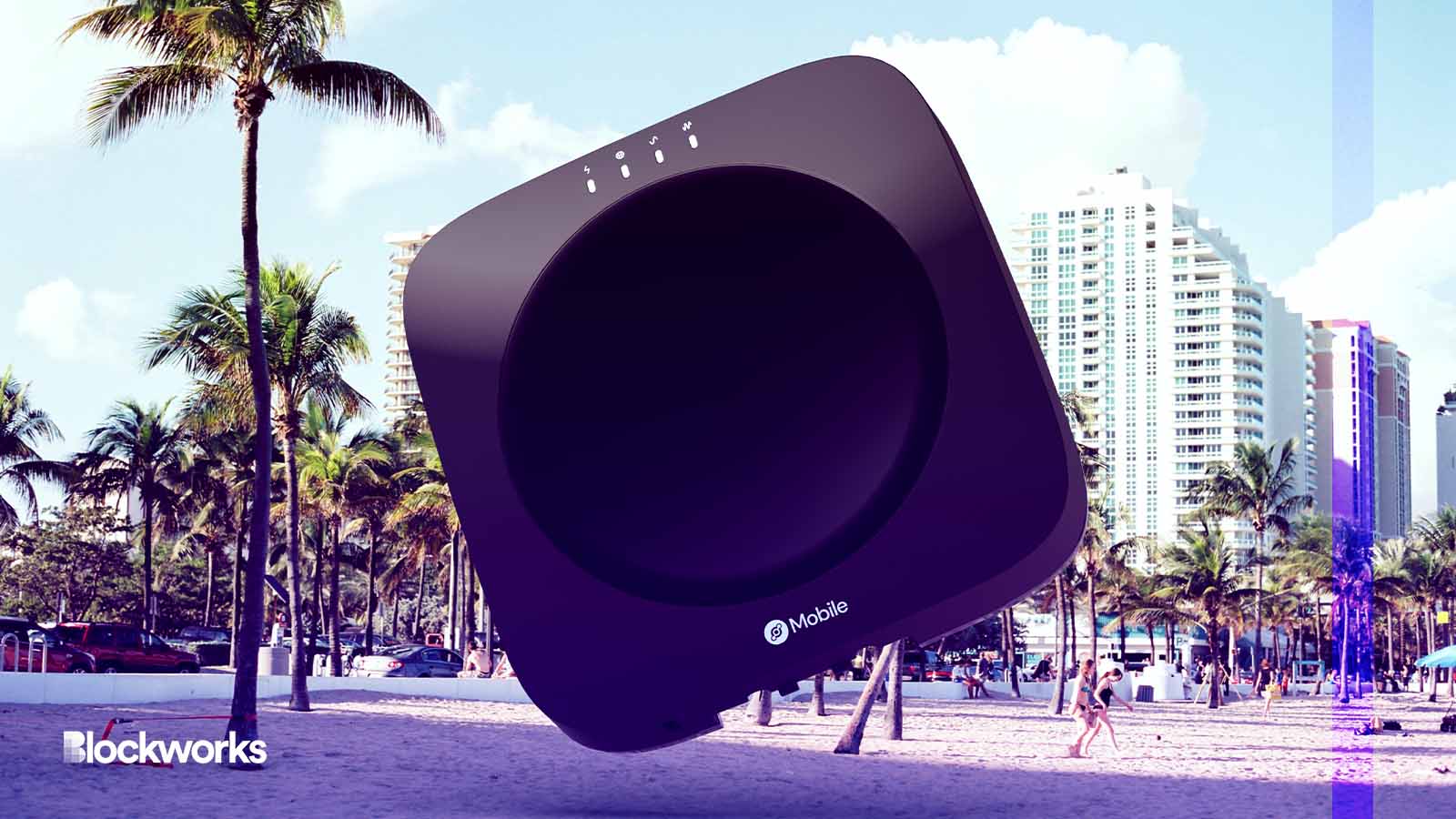 Helium Mobile hotspot deployed in urban environment